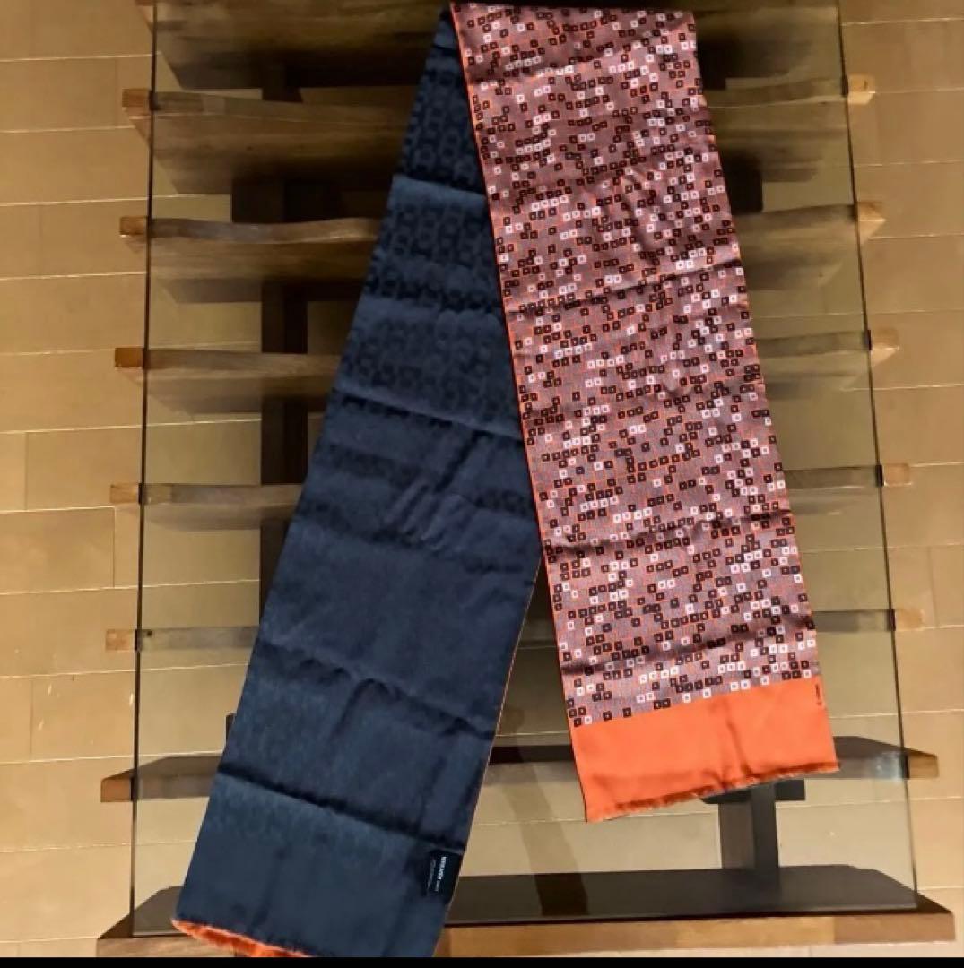 HERMES マルジェラ期シルクカシミアリバーシブルストール H柄