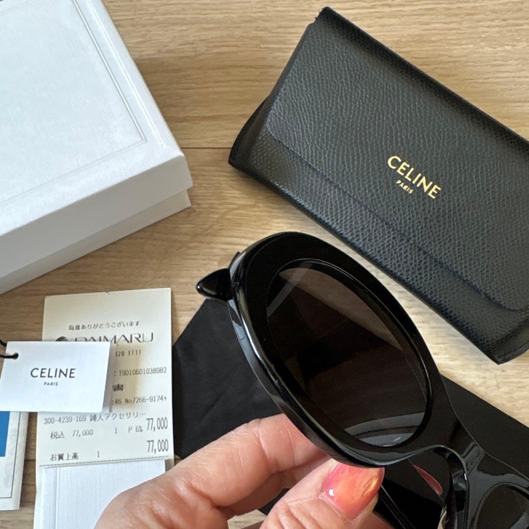 CELINE ブラック サングラス　トリオンフ