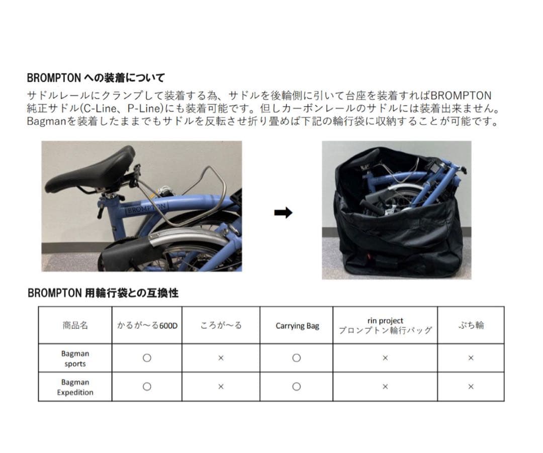 アクセサリー CARRADICE BAGMAN QR SADDLE BAG