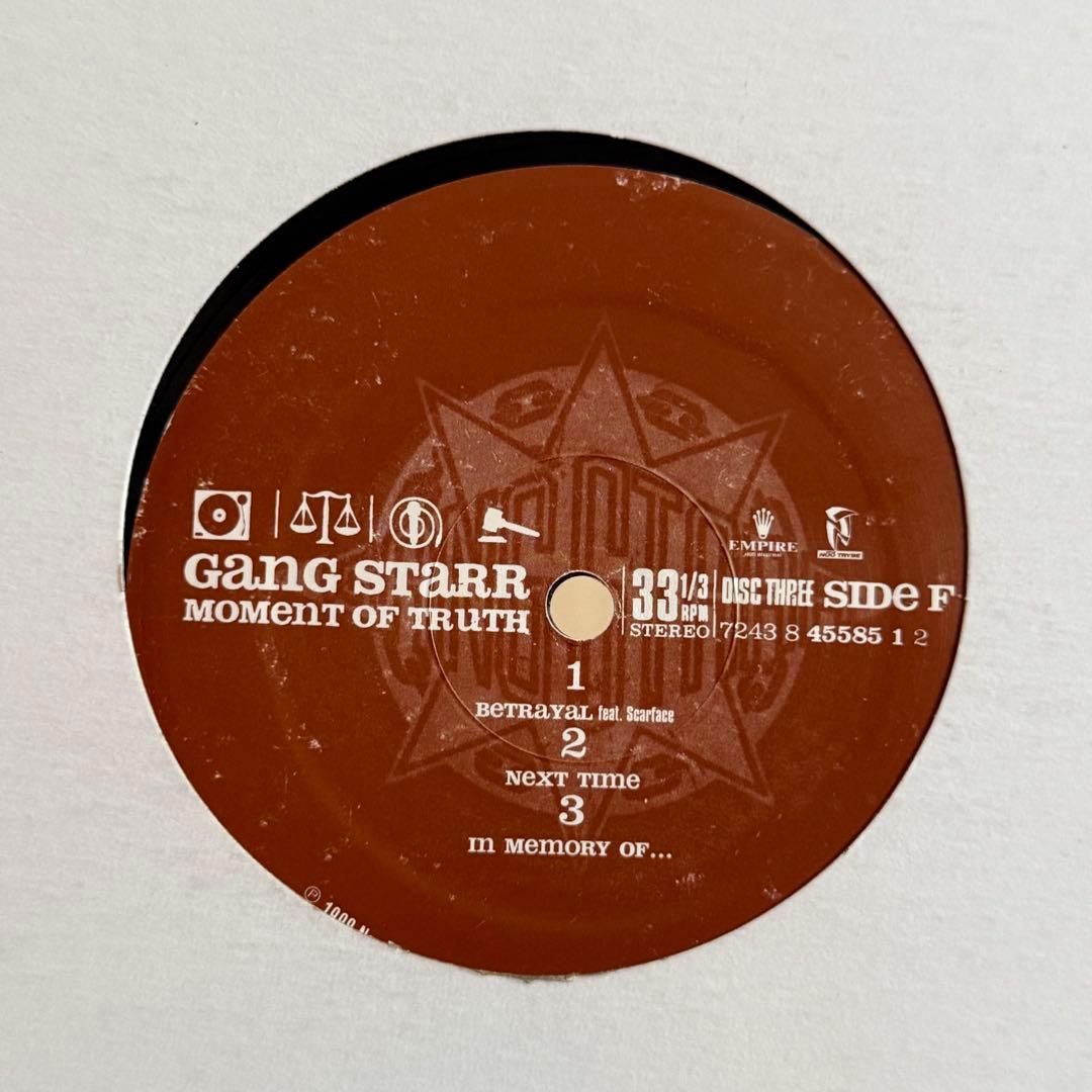 GANG STARR MOMENT OF TRUTH 3枚組LPレコード