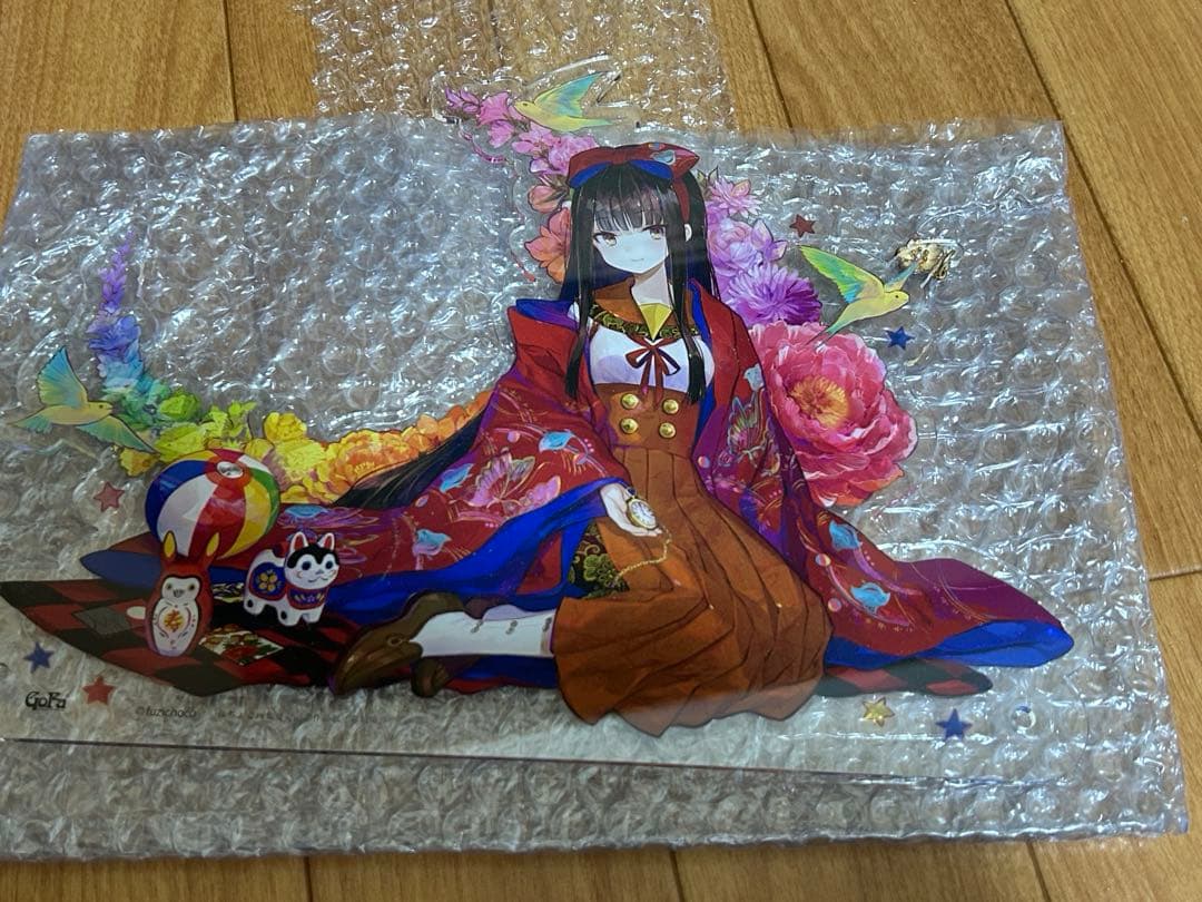 藤ちょこイラスト アクリルクロック 「藤ちょこ画集発売記念作品展 彩幻境」