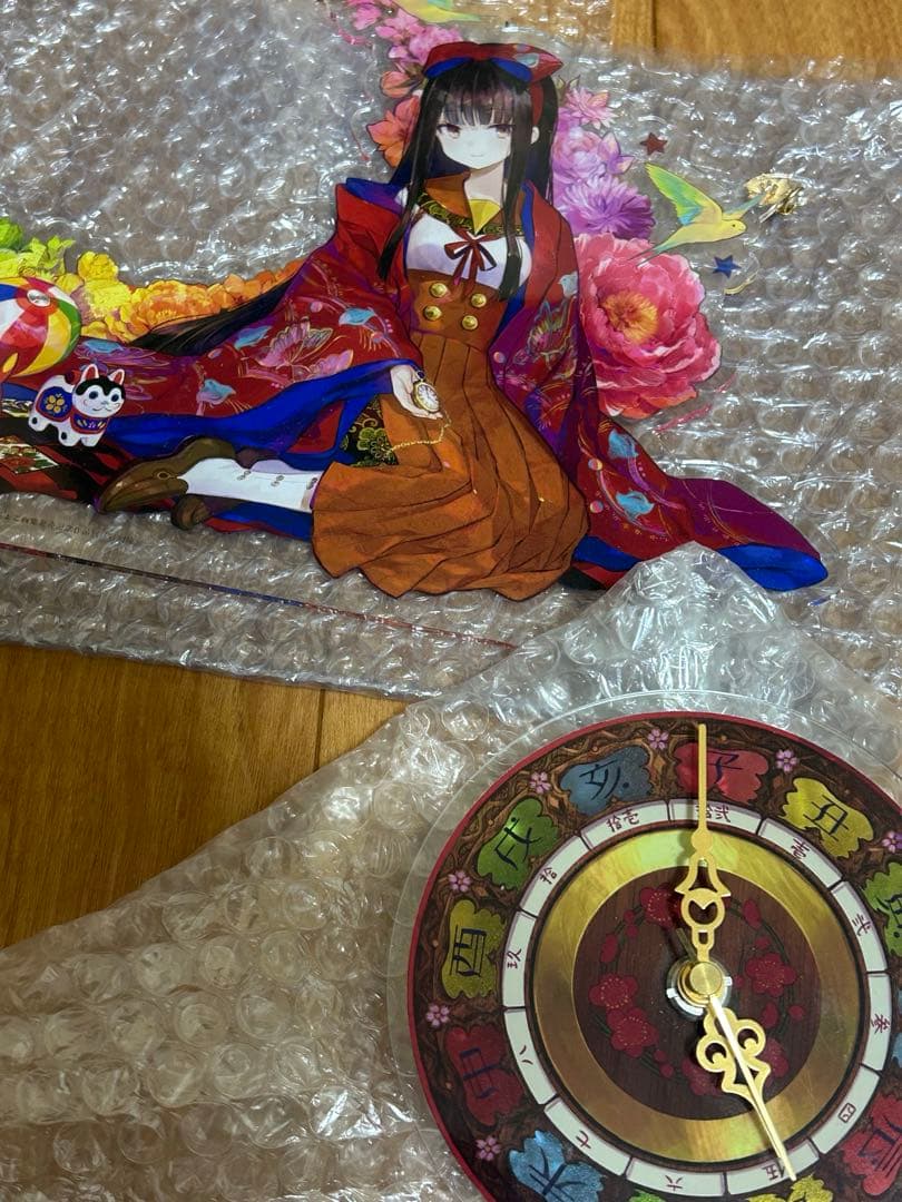 藤ちょこイラスト アクリルクロック 「藤ちょこ画集発売記念作品展 彩幻境」