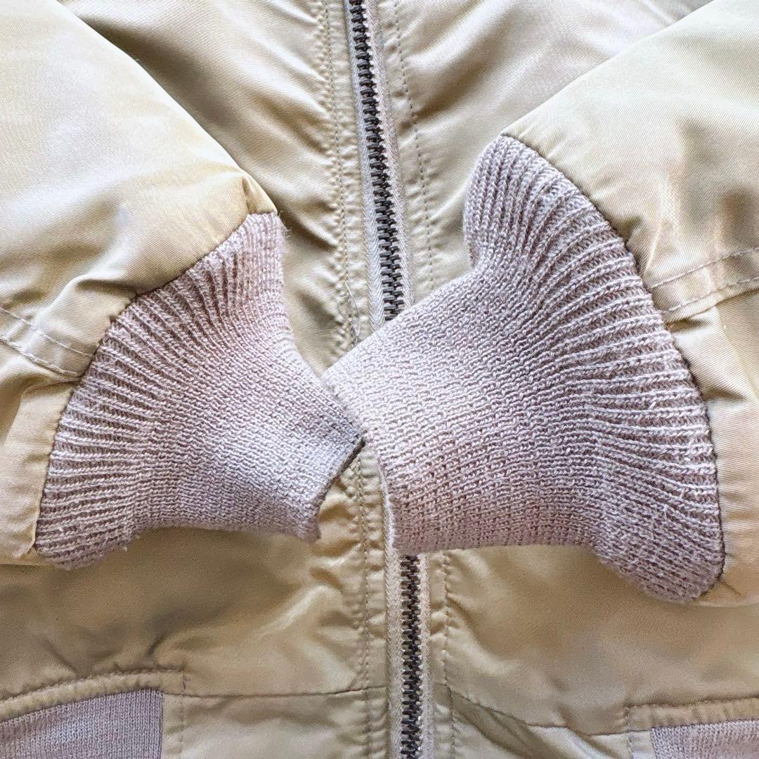 70s USAF 実物 MA-1 フライトジャケット EMAR ZIP 40