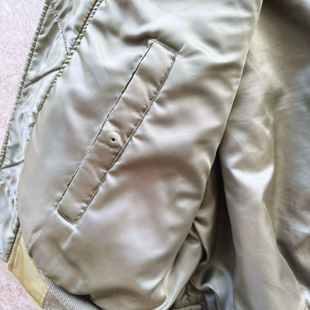 70s USAF 実物 MA-1 フライトジャケット EMAR ZIP 40