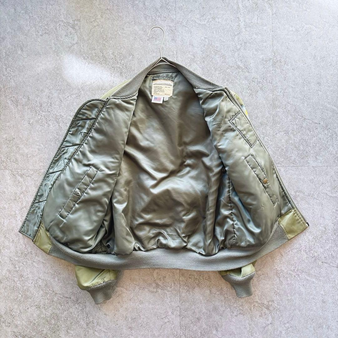 70s USAF 実物 MA-1 フライトジャケット EMAR ZIP 40