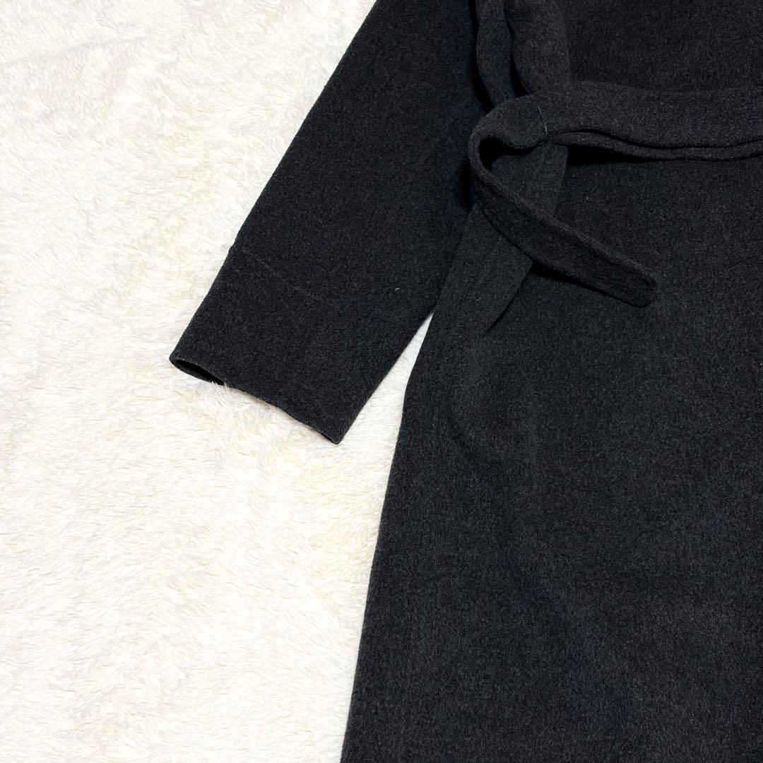 極美品✨フレイアイディー 23AW ビッグカラーリバー ロングコート Aライン