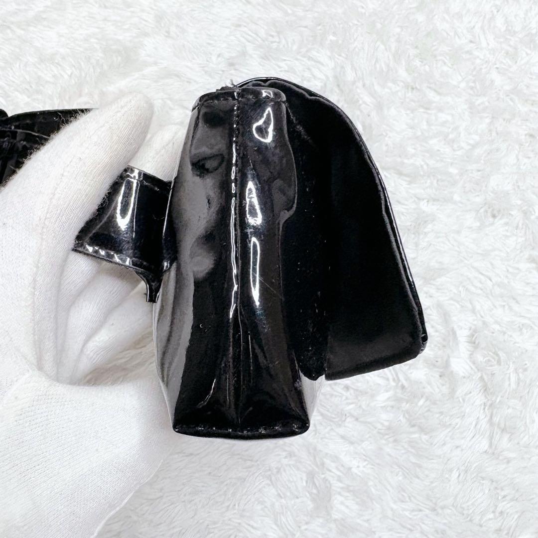 CHANEL ノベルティ ウエストポーチ エナメル ブラック　ウエストバッグ