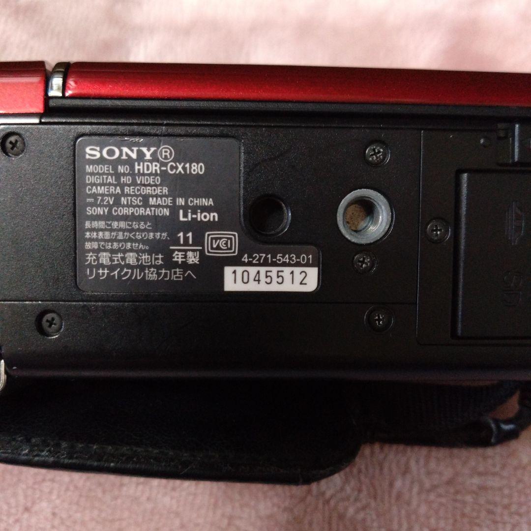 【ソニーハンディカム】SONY HDR-CX180 レッド
