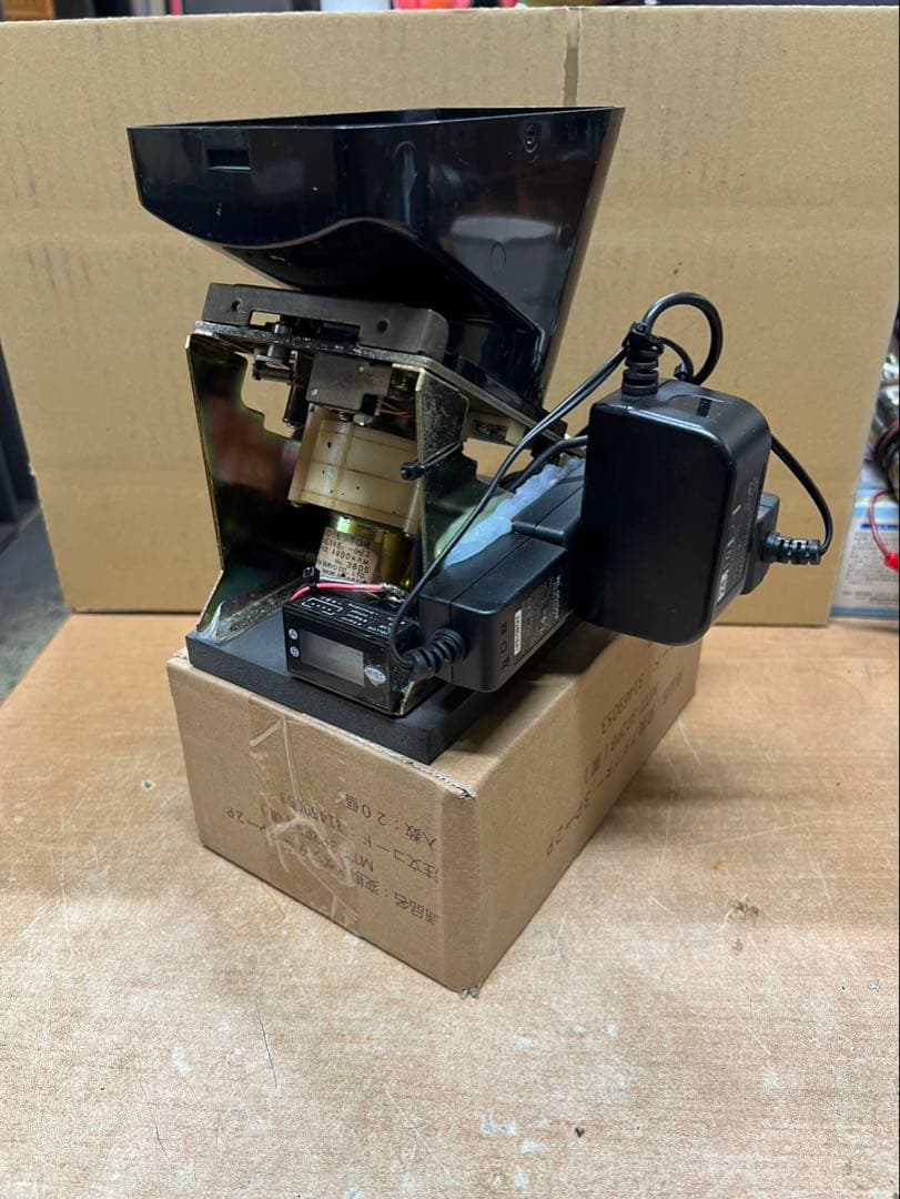 メダル計数機（25パイ用）　自己作成品　家庭用電源仕様　誤差計数無し　参考動画