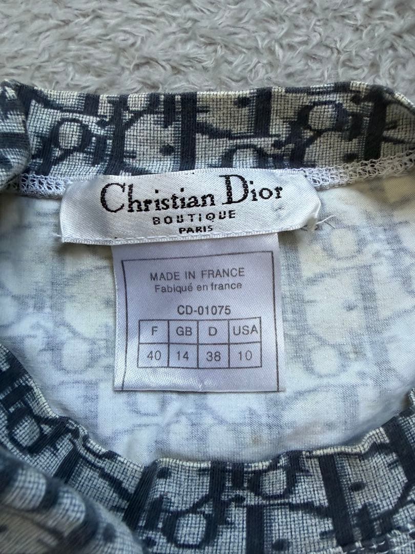あやChristian Dior ロゴプリント Tシャツ 40