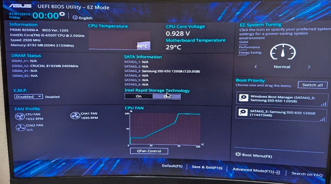 s*a様 Win10認証済マザボ B250M-A、i5-6500T、GTX 97