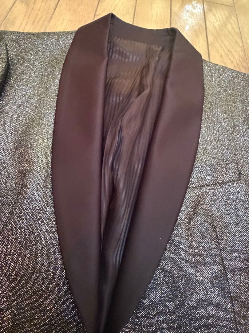 ZARA テーラードジャケット 黒と銀のラメ