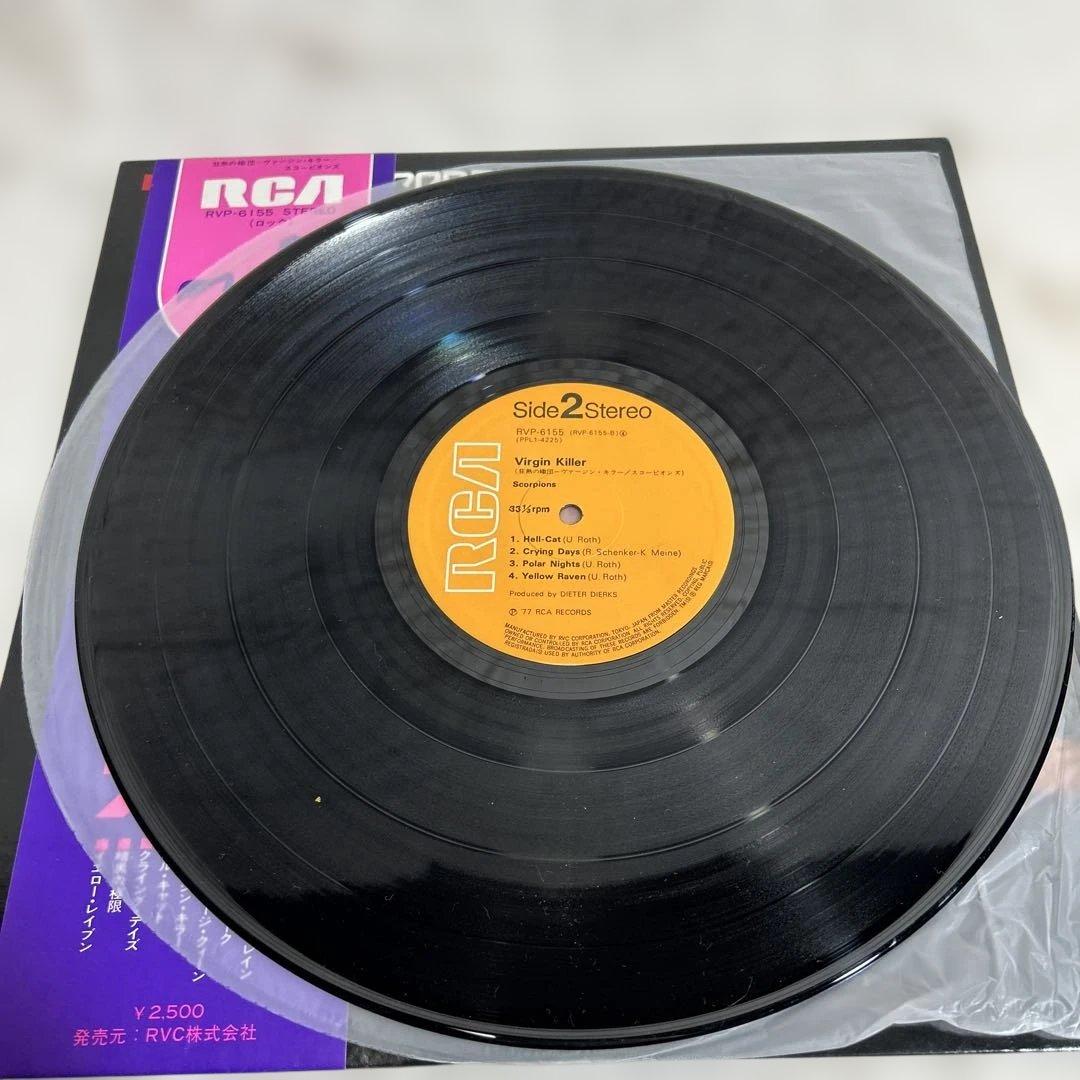 SCORPIONS VIRGIN KILLER LP レコード 帯付き