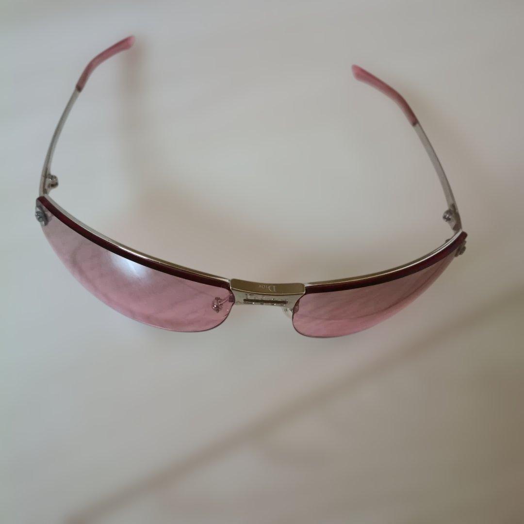 Dior ピンクレンズ サングラス ケース付き