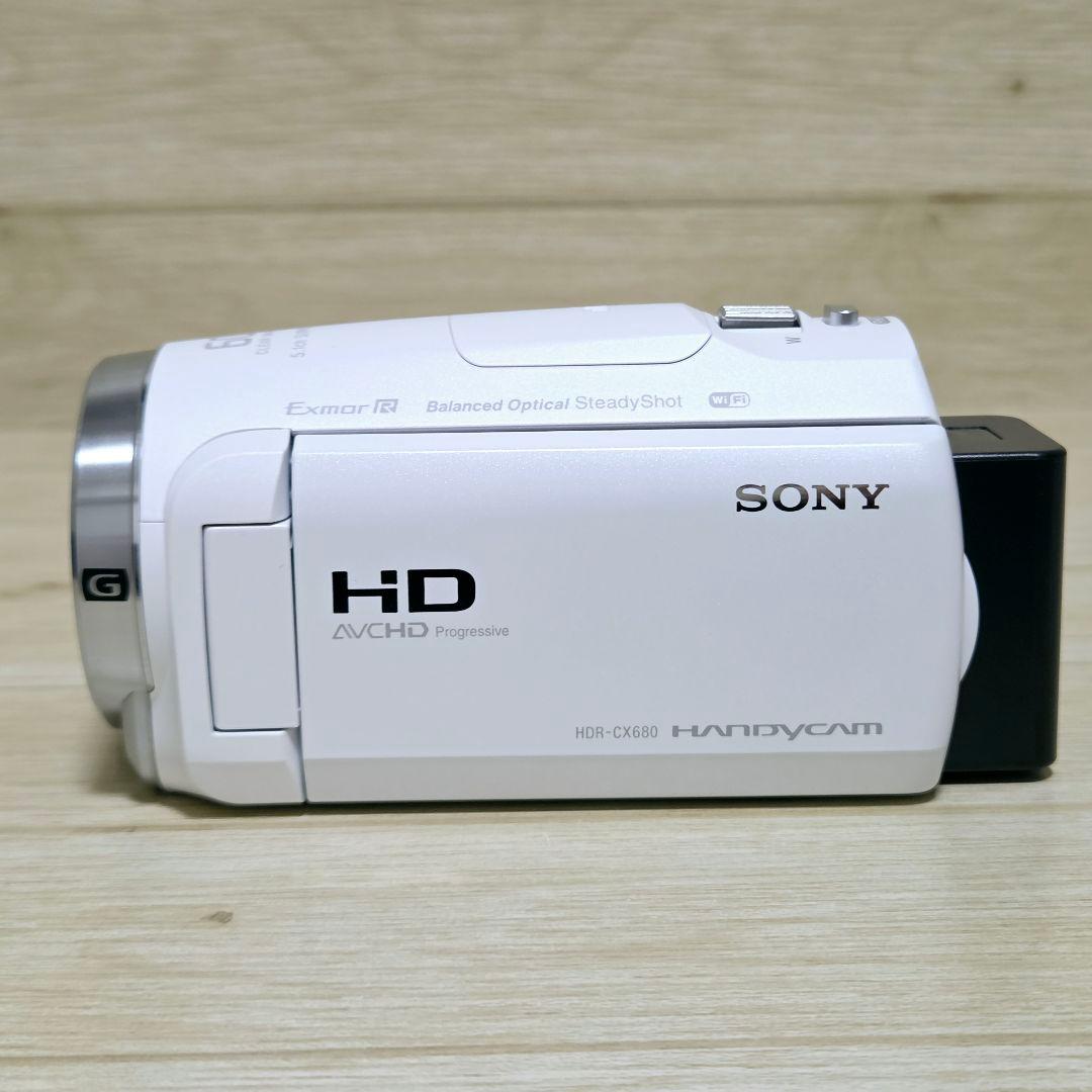 未使用に近い【極上美品】SONY HDR-CX680 ビデオカメラ ホワイト