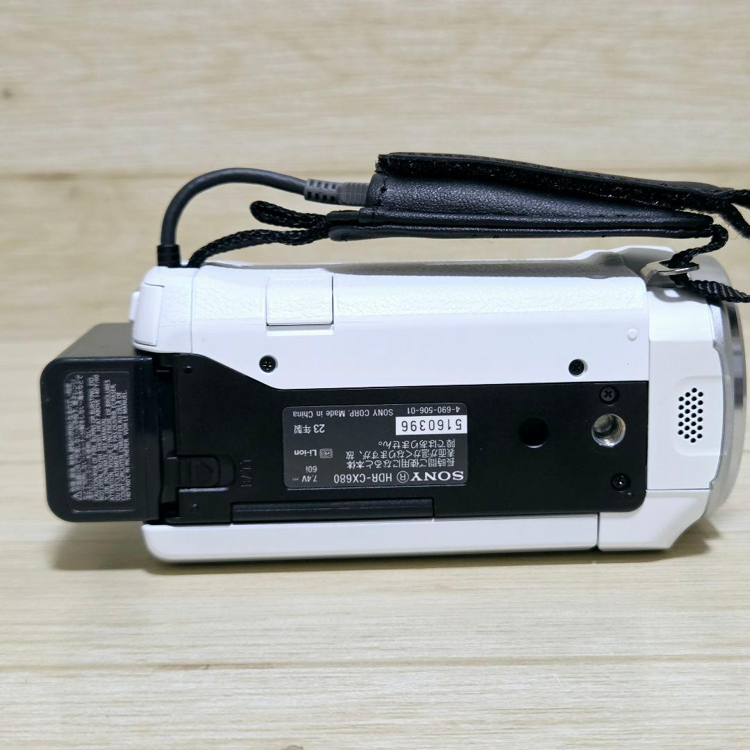 未使用に近い【極上美品】SONY HDR-CX680 ビデオカメラ ホワイト