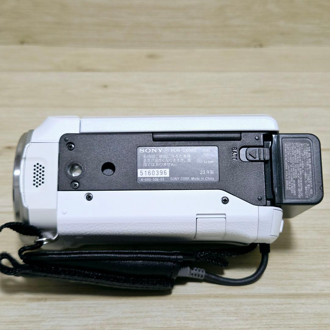 未使用に近い【極上美品】SONY HDR-CX680 ビデオカメラ ホワイト
