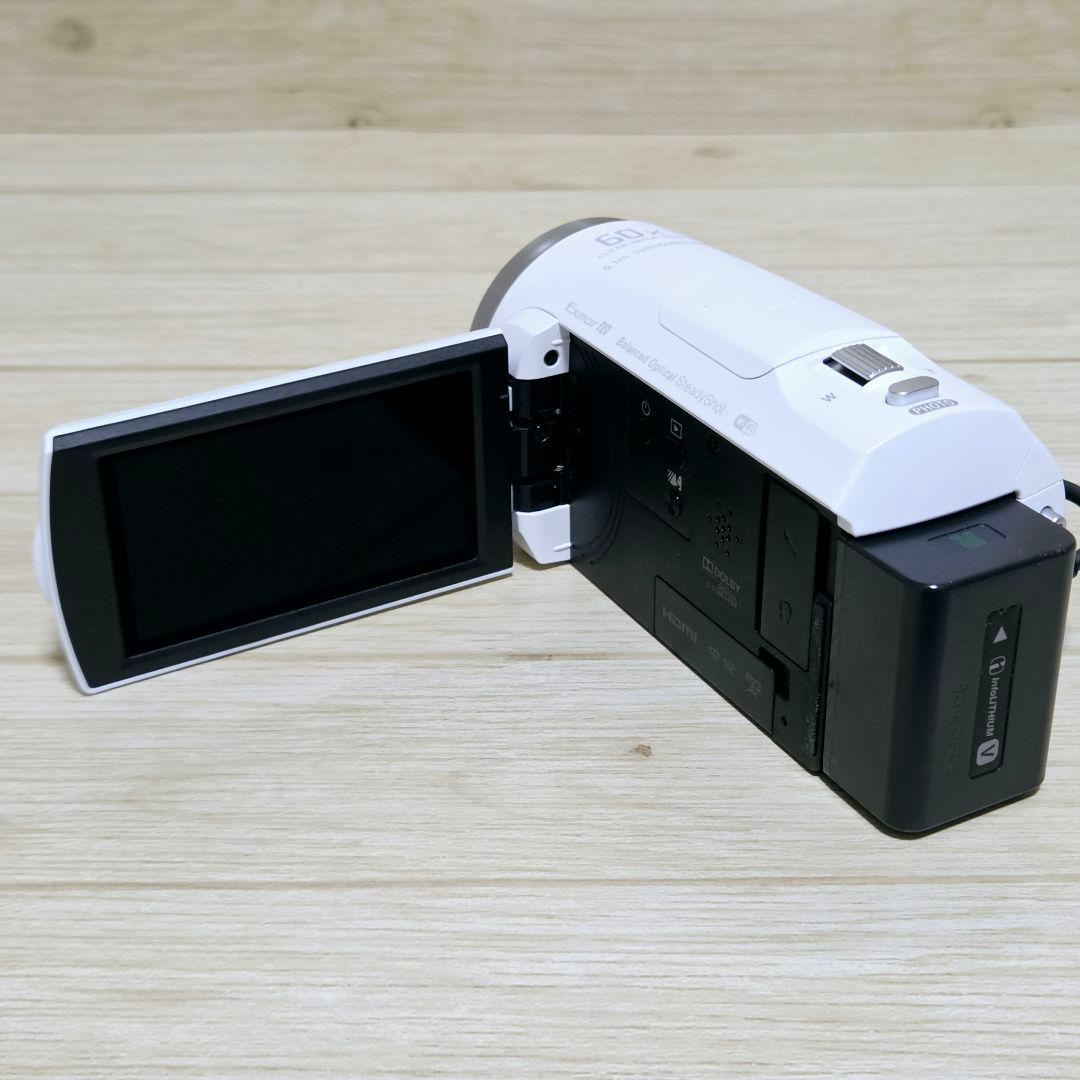 未使用に近い【極上美品】SONY HDR-CX680 ビデオカメラ ホワイト
