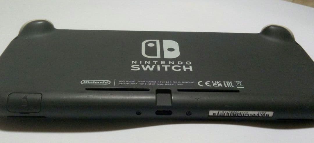 ジャンク品Nintendo Switch Lite グレー 本体　電源つかず。