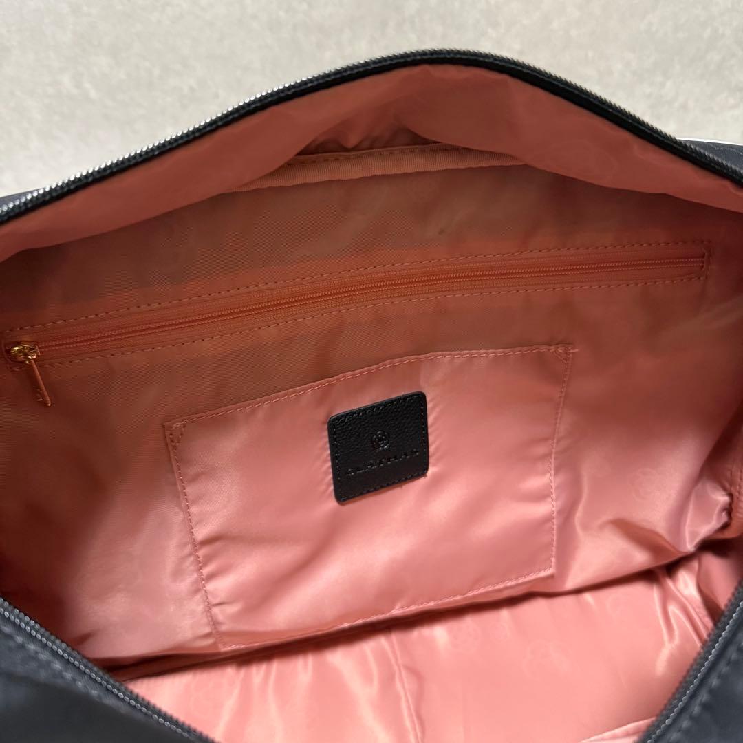【クレイサス】美品2wayボストンバッグ　フレイム　カメリア　ナイロン　ポーチ付