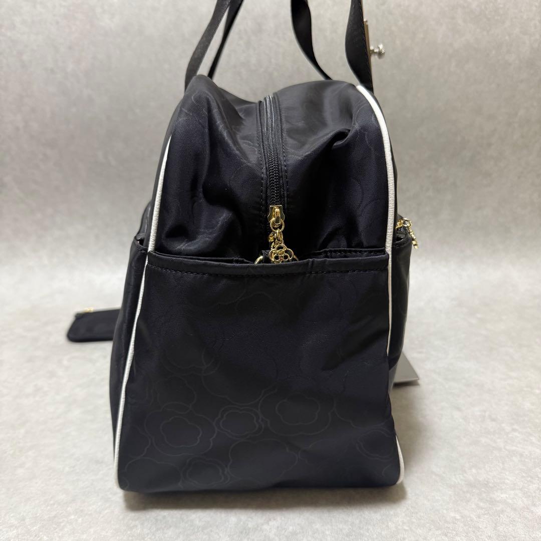 【クレイサス】美品2wayボストンバッグ　フレイム　カメリア　ナイロン　ポーチ付
