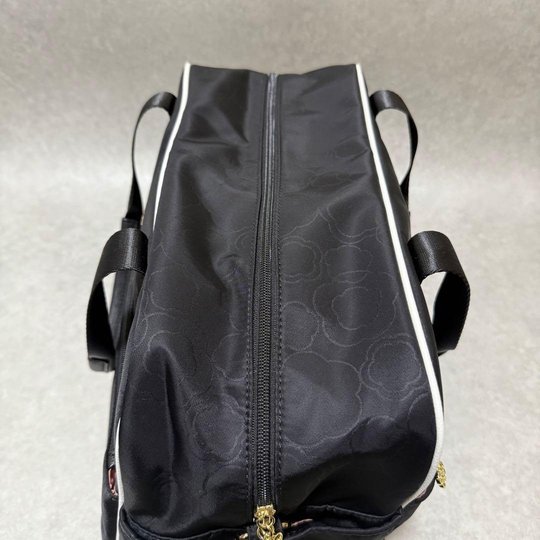 【クレイサス】美品2wayボストンバッグ　フレイム　カメリア　ナイロン　ポーチ付