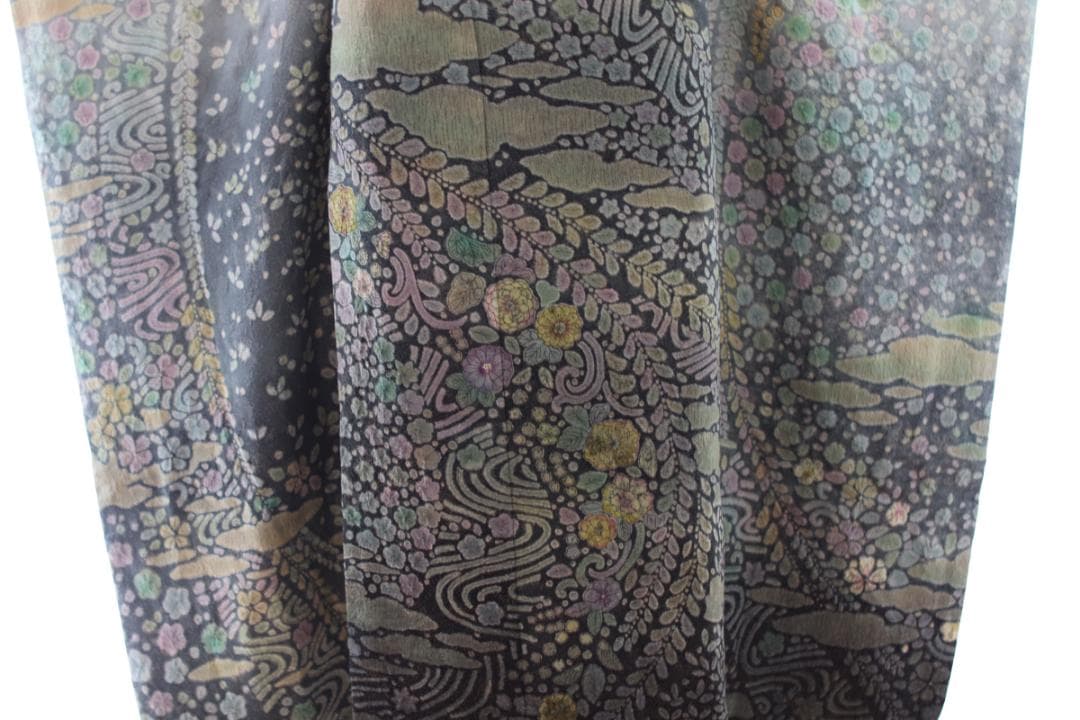 振袖フルセット 成人式 振袖セット 逸品 豪華辻が花 グリーン 古典柄