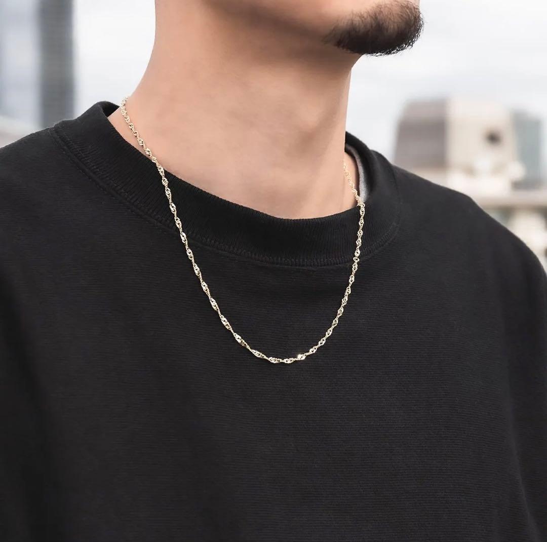 AVALANCHE スクリューネックレス　10k 50cm