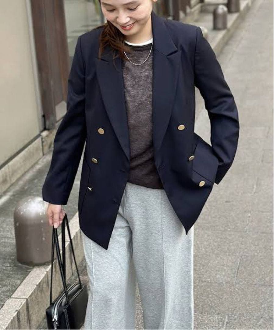 JOURNAL STANDARD ダブルフロントジャケット38 ネイビー
