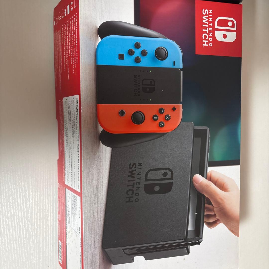 箱あり Nintendo Switch 本体 グレー/赤 Joy-Con
