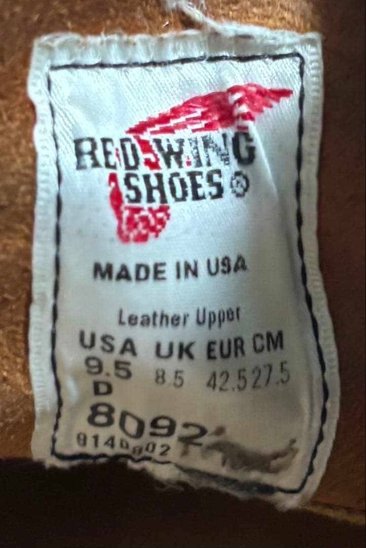 く*な様 美品 RED WING 8092 モックトゥ 9.5D