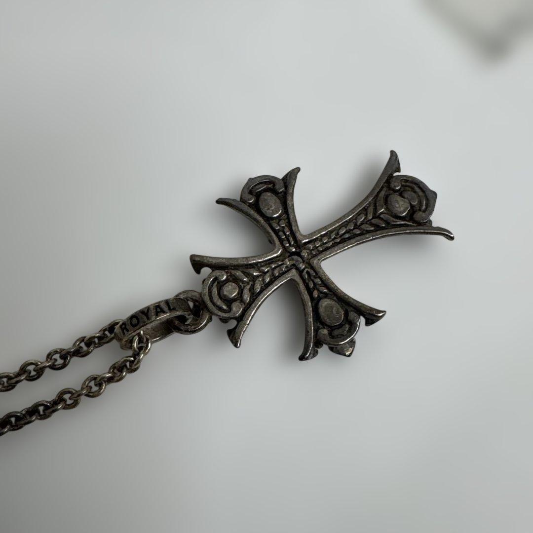  ORDER/ロイヤルオーダーシルバークロスネックレス ピアスセット⭐︎
