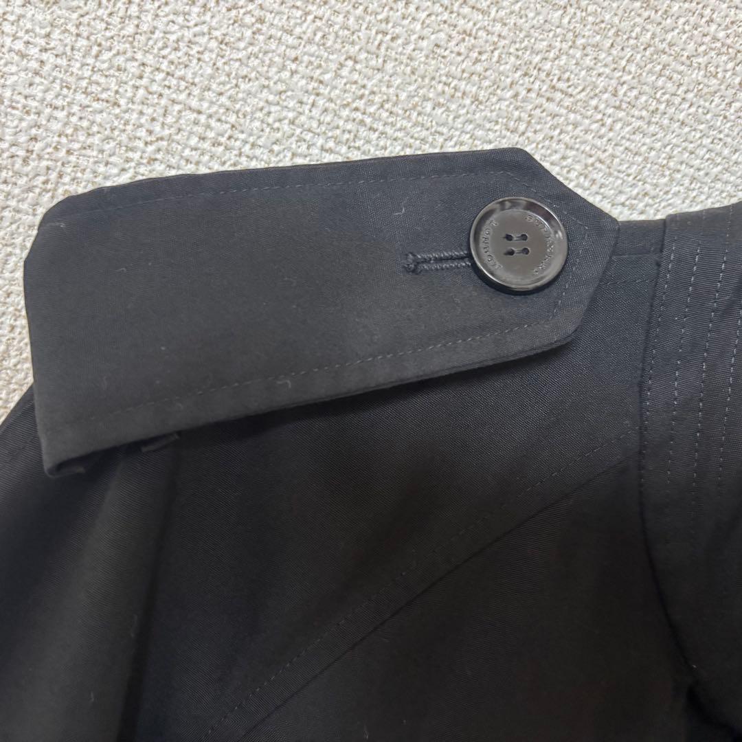 BURBERRY 黒 トレンチコート 50 L メガチェック 英国製 ベルト付