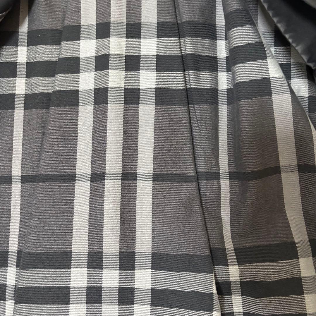 BURBERRY 黒 トレンチコート 50 L メガチェック 英国製 ベルト付