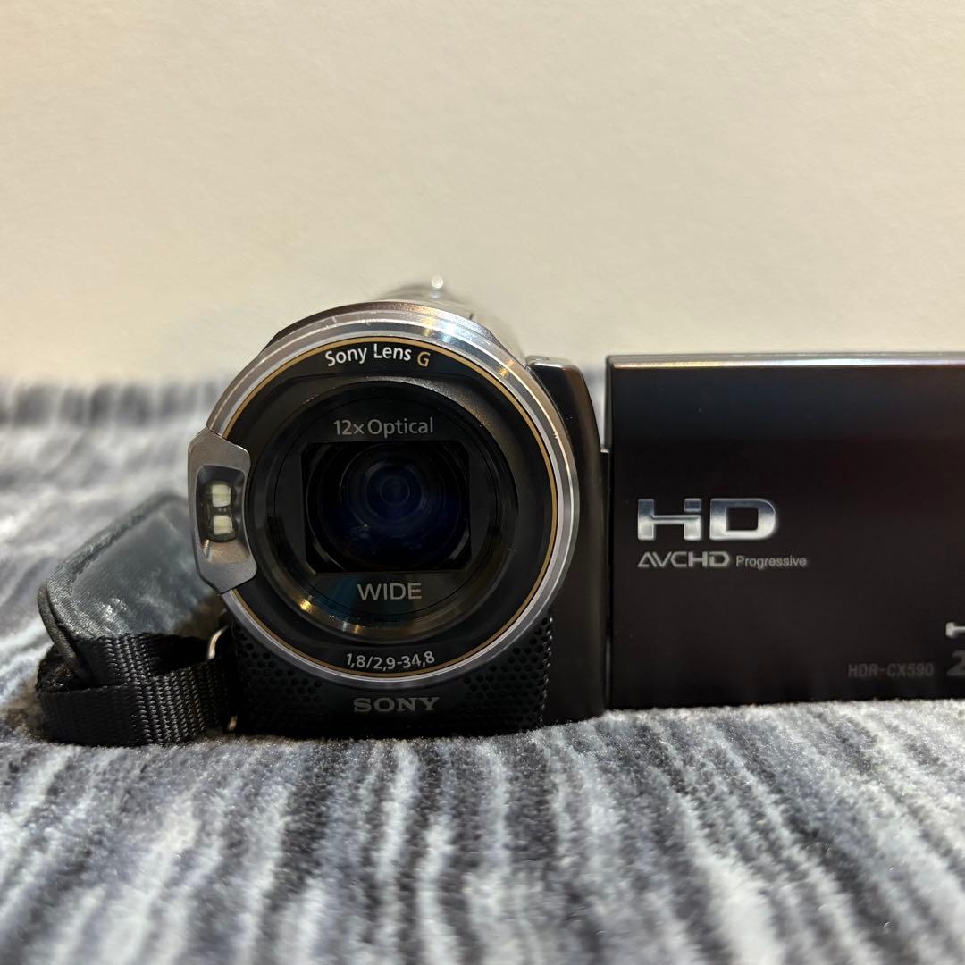 【美品】SONY HDR-CX590V ビデオカメラ　付属品多数