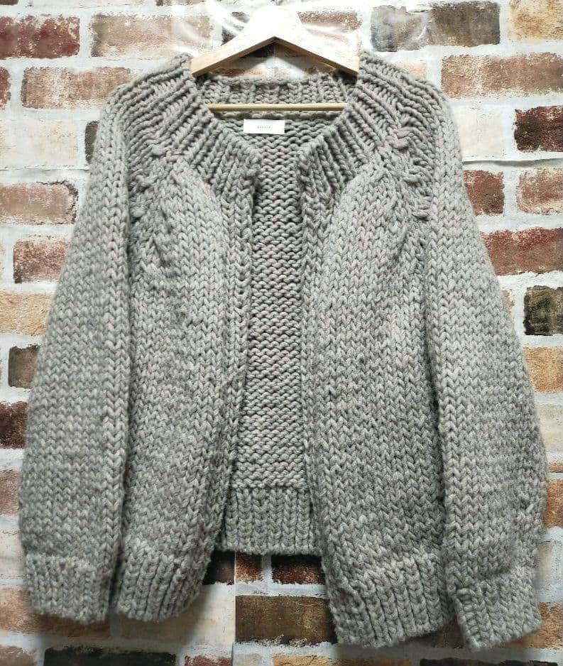 24AW かぐれ ペルー ローゲージ ニット カーディガン