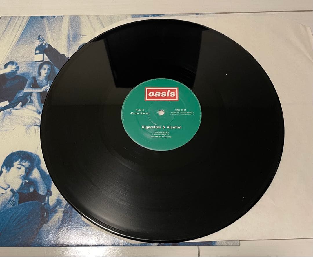 Oasis Cigarettes&Alcohol 12inch UKオリジナル