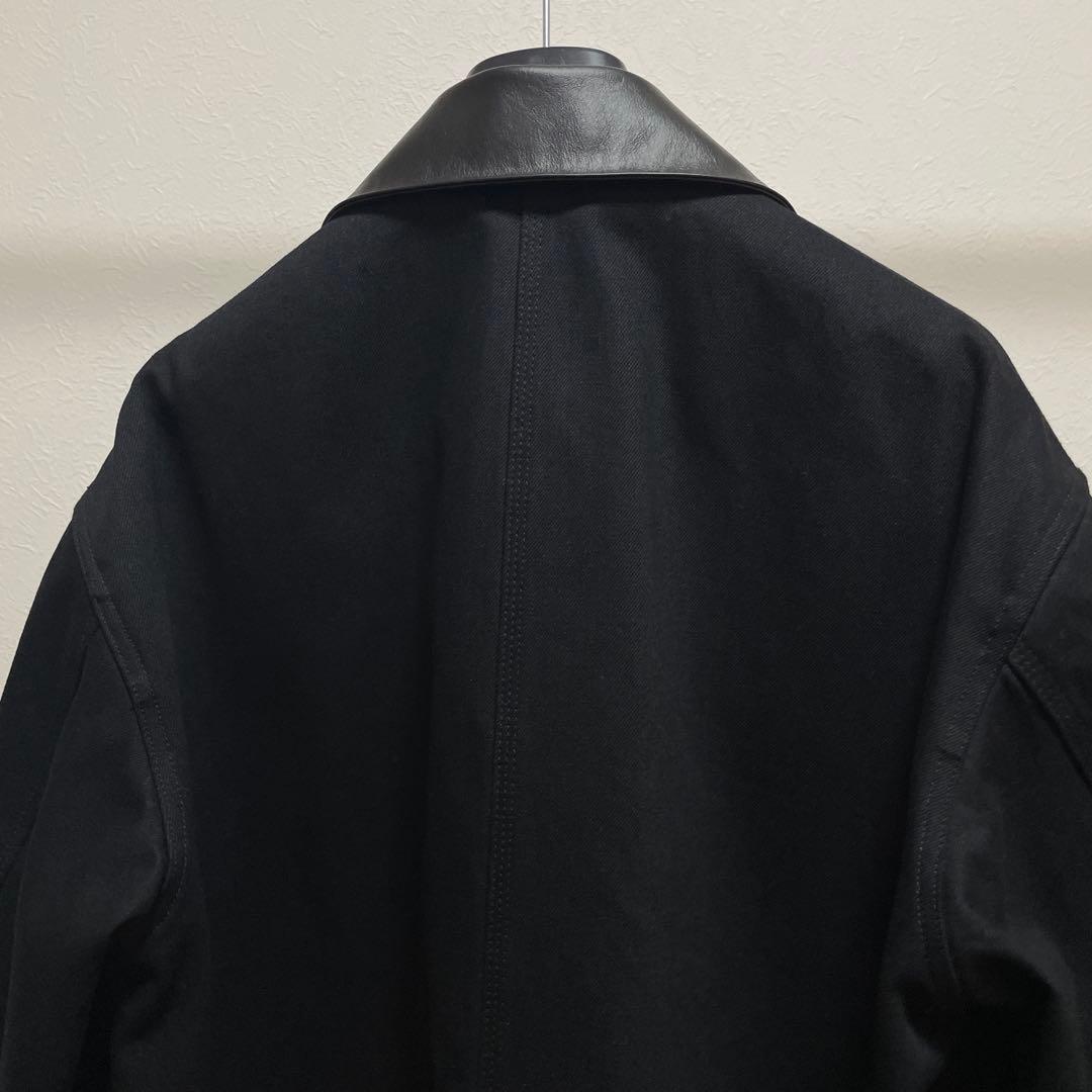 JIL SANDER 25SS 襟レザー カバーオール　チョアジャケット　44