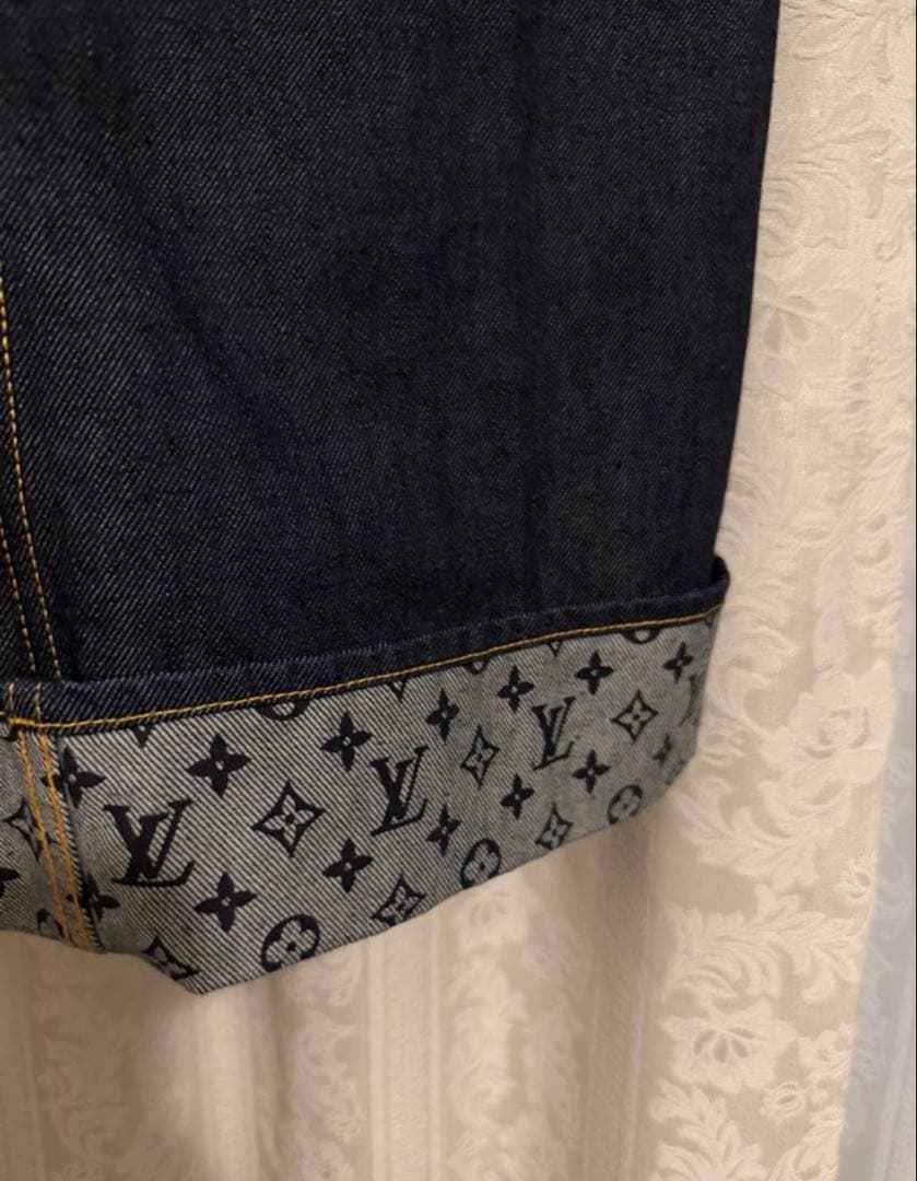 LOUIS VUITTON デニム パンツ モノグラム 34 新品タグ付き