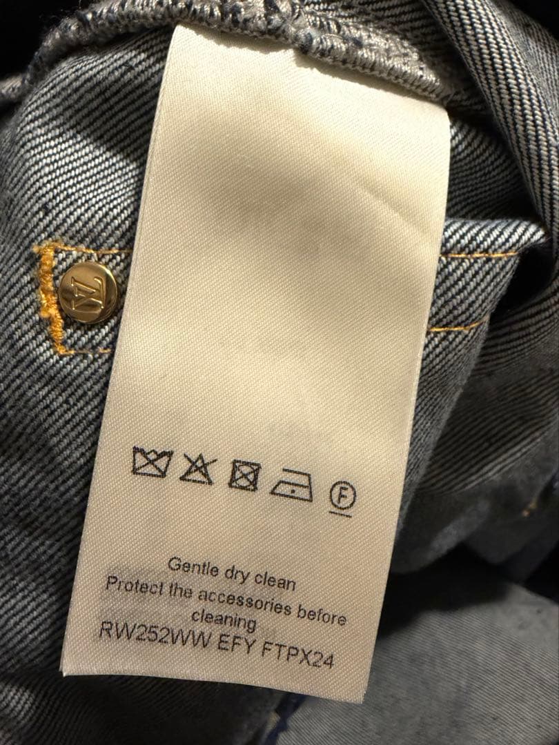 LOUIS VUITTON デニム パンツ モノグラム 34 新品タグ付き