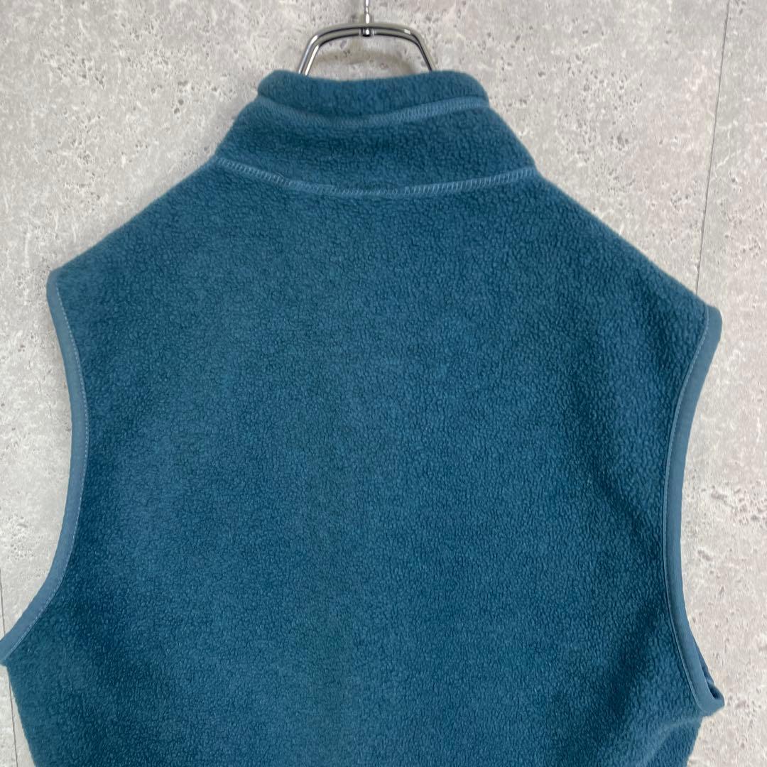 パタゴニア　シンチラ　フリースベスト　くすみブルー　刺繍ロゴ　M