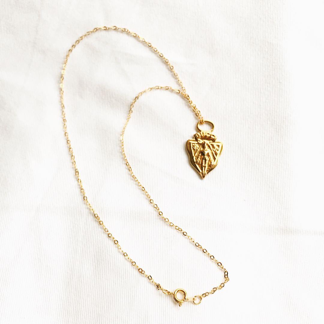 【美品】OLDGUCCI オールドグッチ クレストチャーム ネックレス デムナ