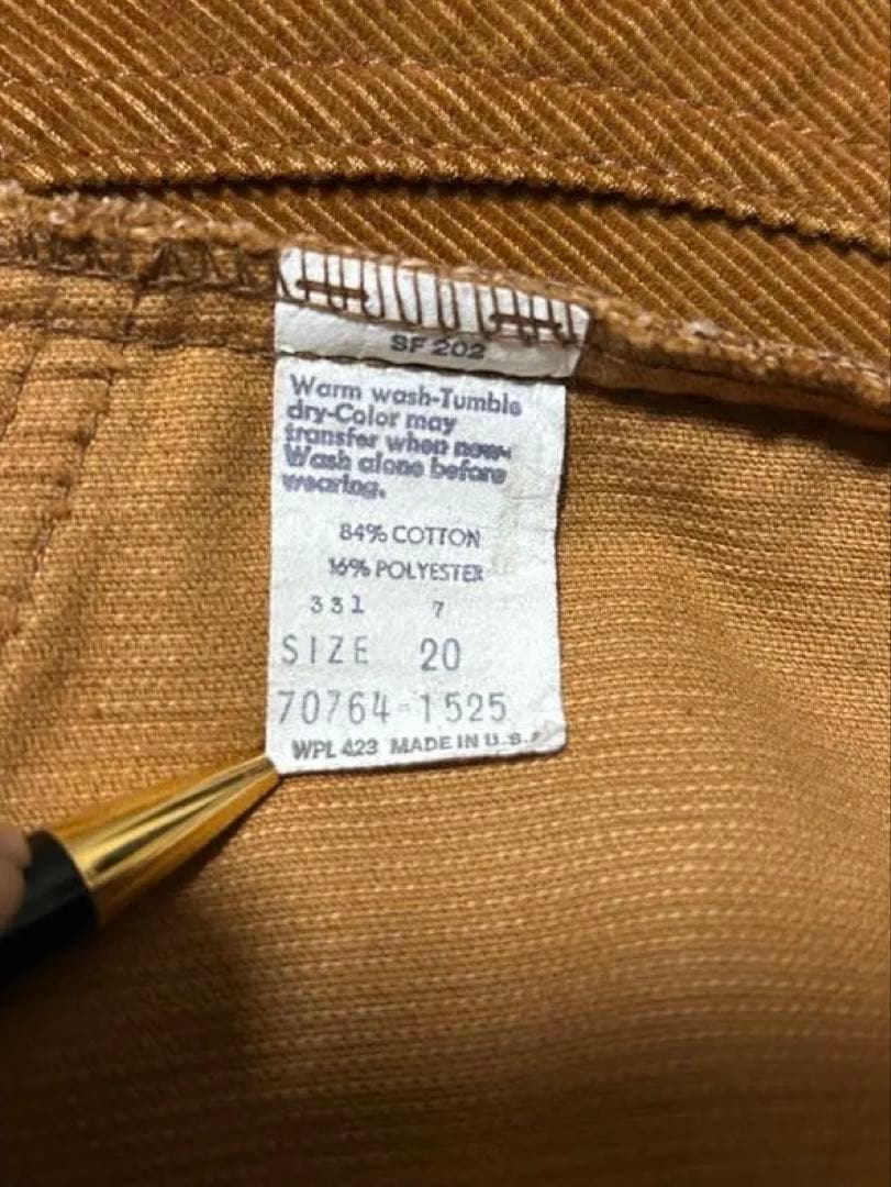 70s USA製 Levi’s BARNSTORMER コーデュロイベスト