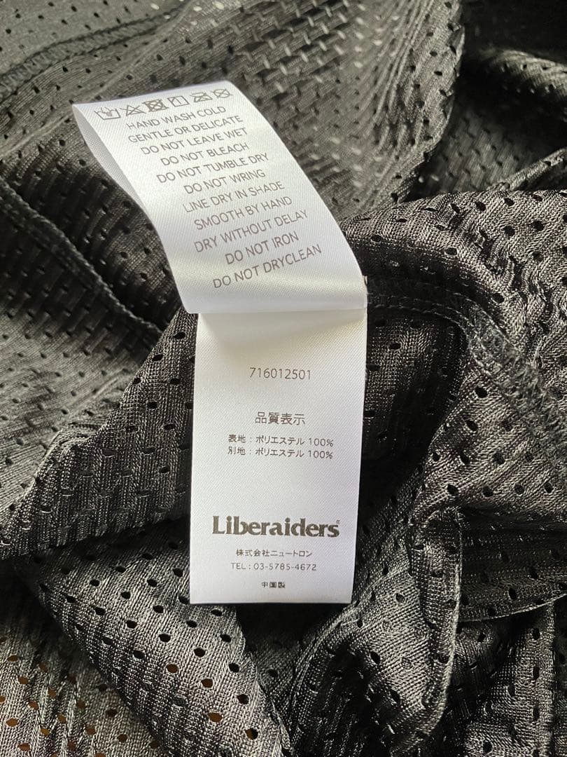 Liberaiders フットボールTシャツ BK メッシュ L 未使用
