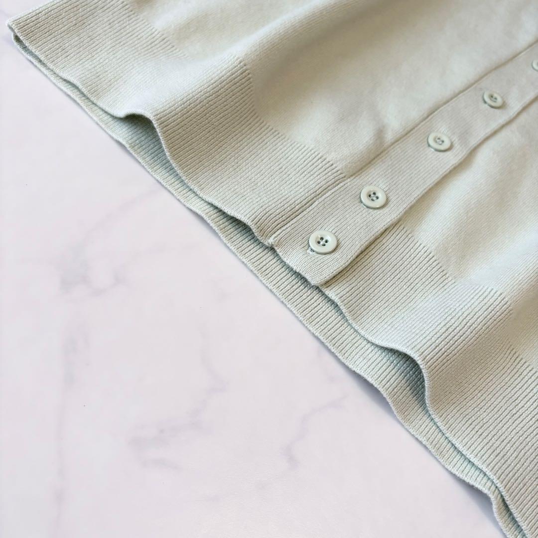 CABaN キャバン コットン カシミヤ カーディガン ライトグリーン 極美品