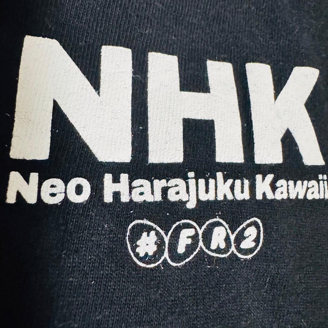 FR2 エフアールツー NHK ネオハラジュクカワイイTシャツ 黒 ブラックXL