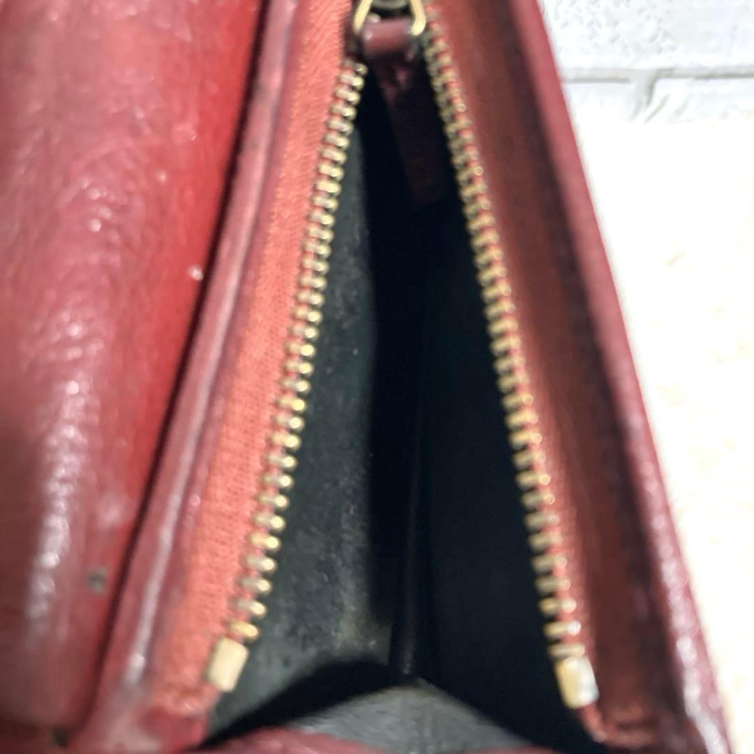 【極希少】 GUCCI 折り財布 コンパクト GGマーモント パイソン レッド