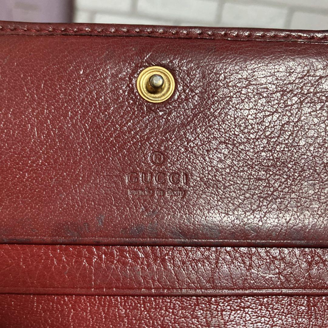 【極希少】 GUCCI 折り財布 コンパクト GGマーモント パイソン レッド
