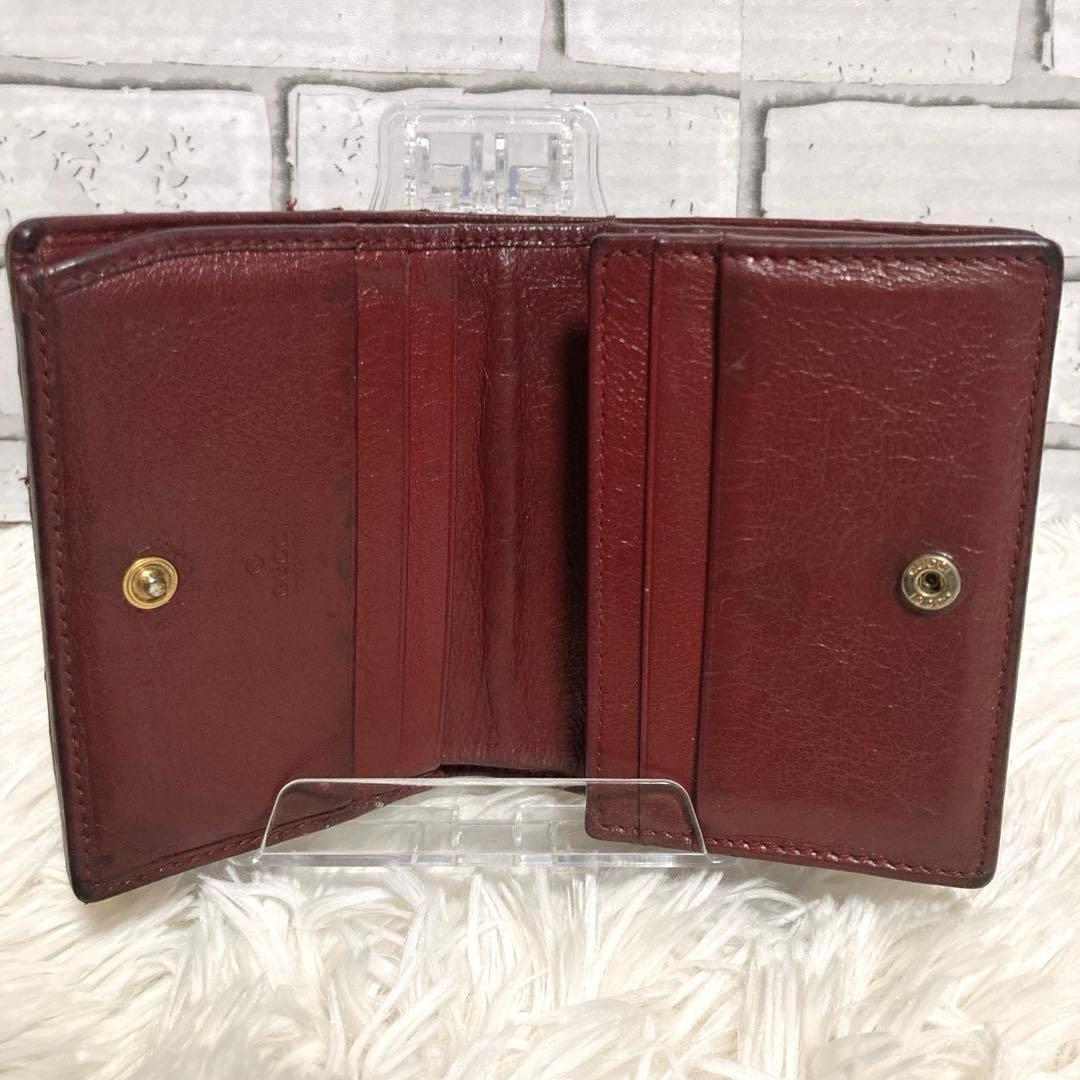 【極希少】 GUCCI 折り財布 コンパクト GGマーモント パイソン レッド