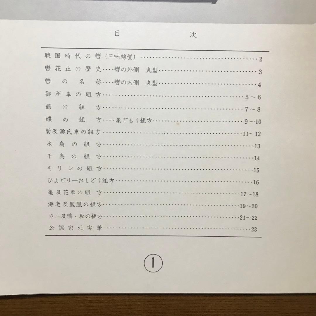 秘伝　轡花止の組方　野村正治郎　著　昭和44年